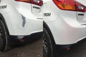 Car bodywork inspected and repaired