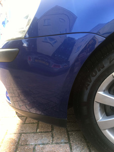 car paint scratch repaired in upminster - after