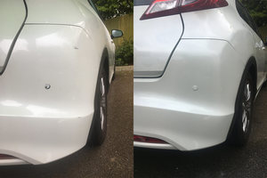 Minor car scuff marks done and repaired