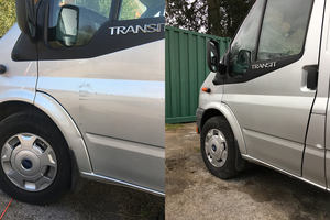 Vans and cars scratch and dent removal service