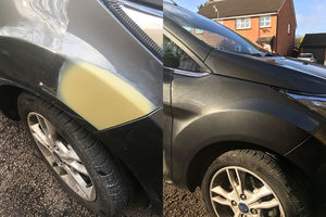 Mobile car wing dents and scuff mark fixed and repaired cheap