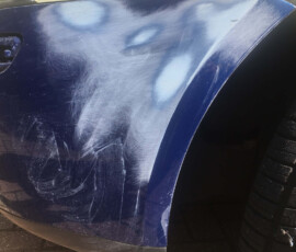 Car paint scratches repaired in Upminster - before