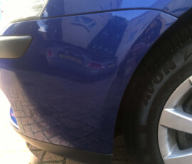 car paint scratch repaired in upminster - after