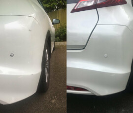Minor car scuff marks done and repaired