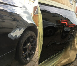 Car scratch removal - repair before returning leased car