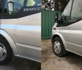 Vans and cars scratch and dent removal service
